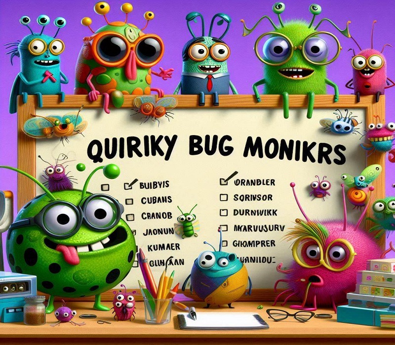 Quirky Bug Monikers