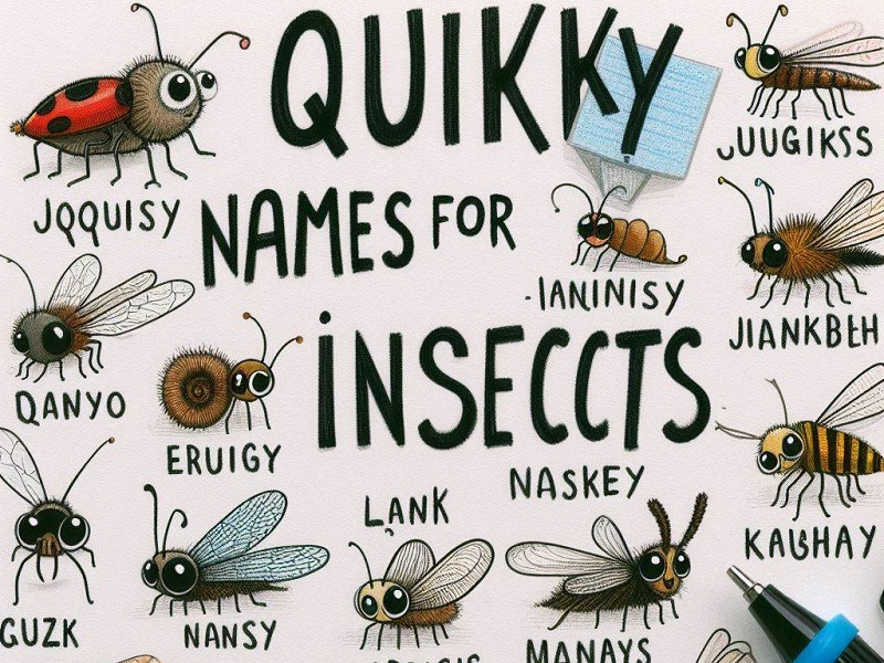 Quirky Names for Insects