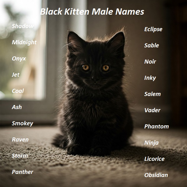 Black Kitten Male Names