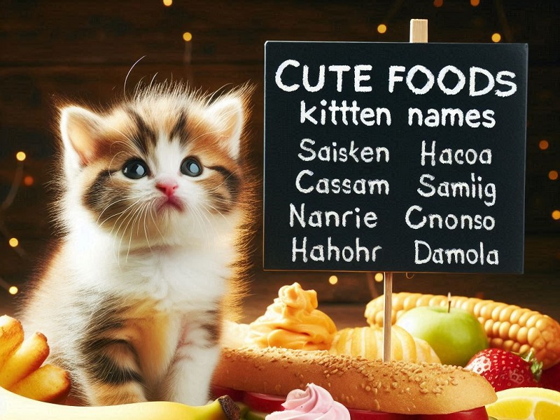 Cute Food-Inspired Kitten Names