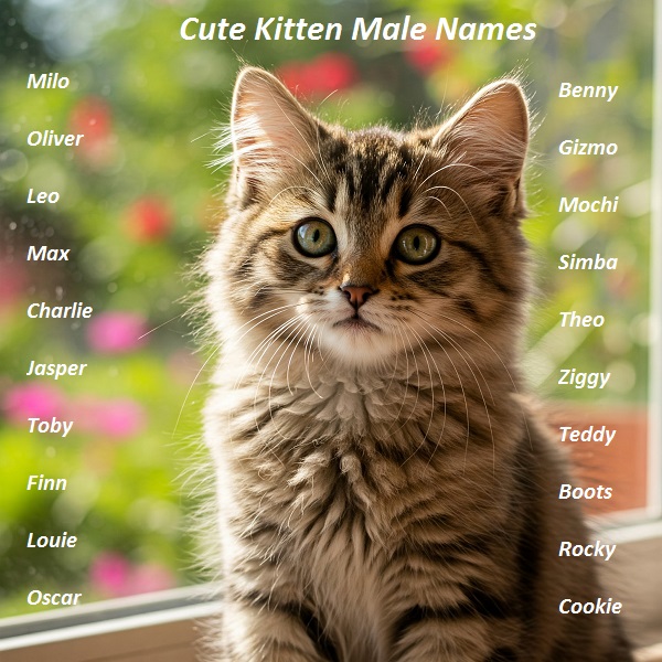 Cute Kitten Male Names with meaning