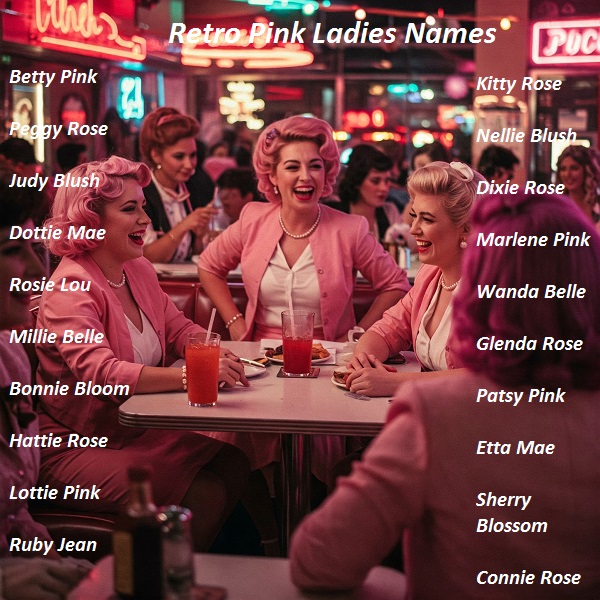 Retro Pink Ladies Names