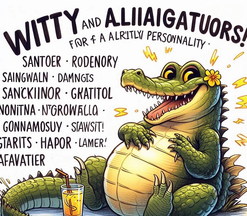 Witty and Hilarious Alligator Names for a Lively Personality