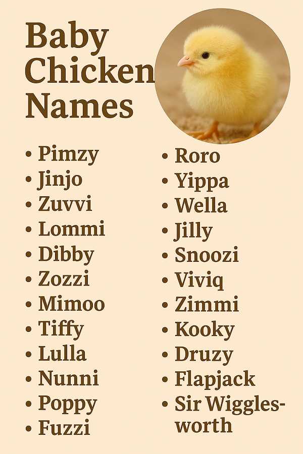 Baby Cute Chicken Names