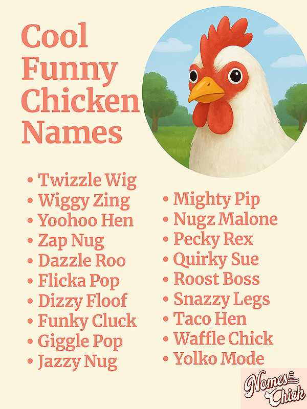 Cool Funny Chicken Names