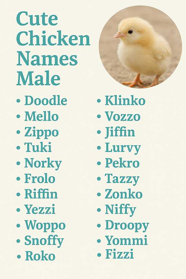 Cute Chicken Names Male