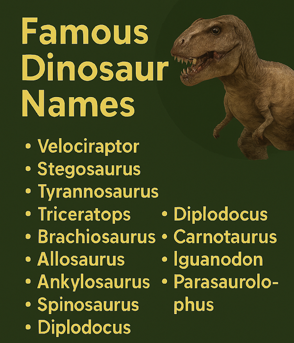 Famous Dinosaur Names