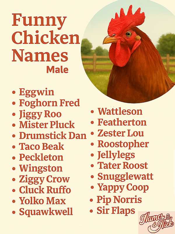 Funny Chicken Names Male