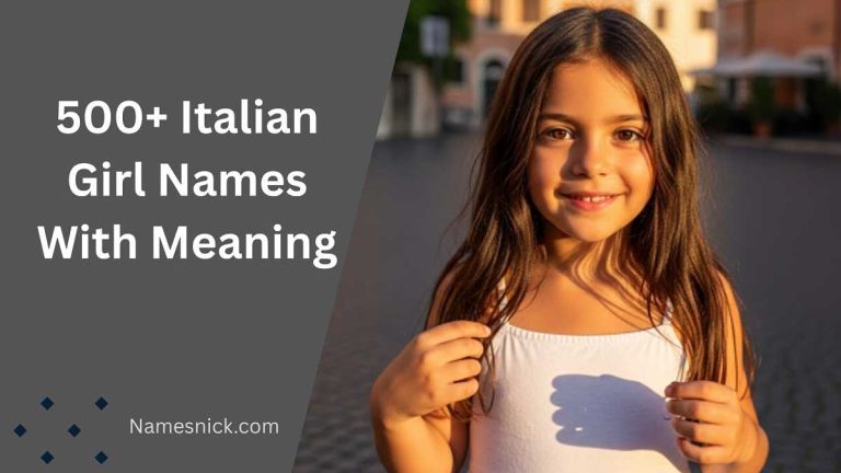 Italian Girl Names With Meaning
