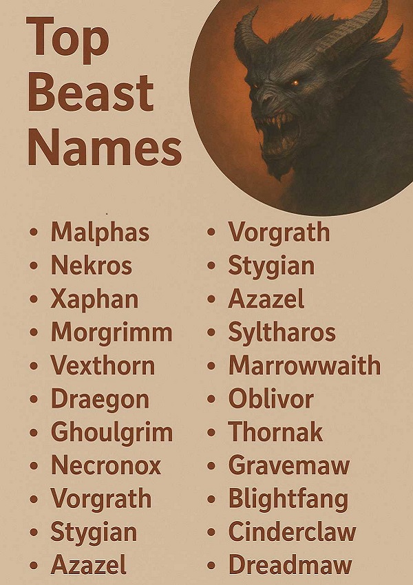 Top Beast Names