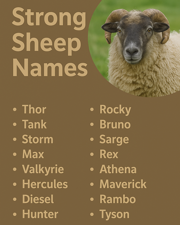 Strong Sheep Names