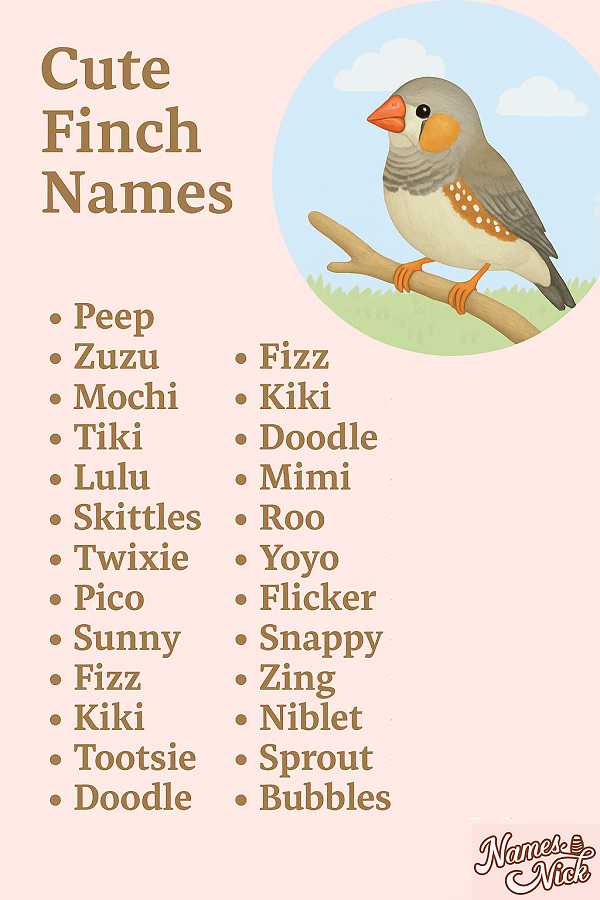 Cute Finch Names