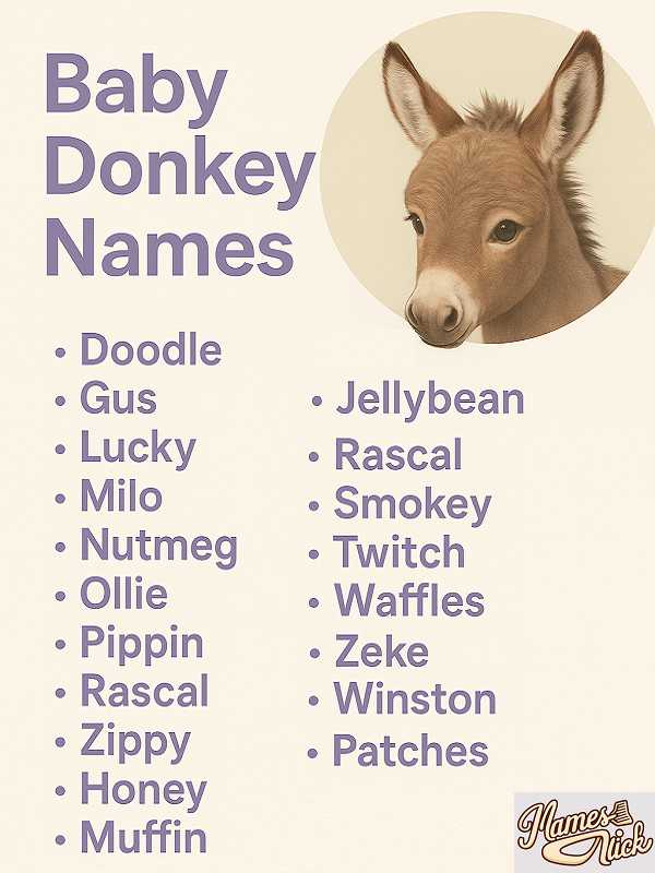 Baby Donkey Names