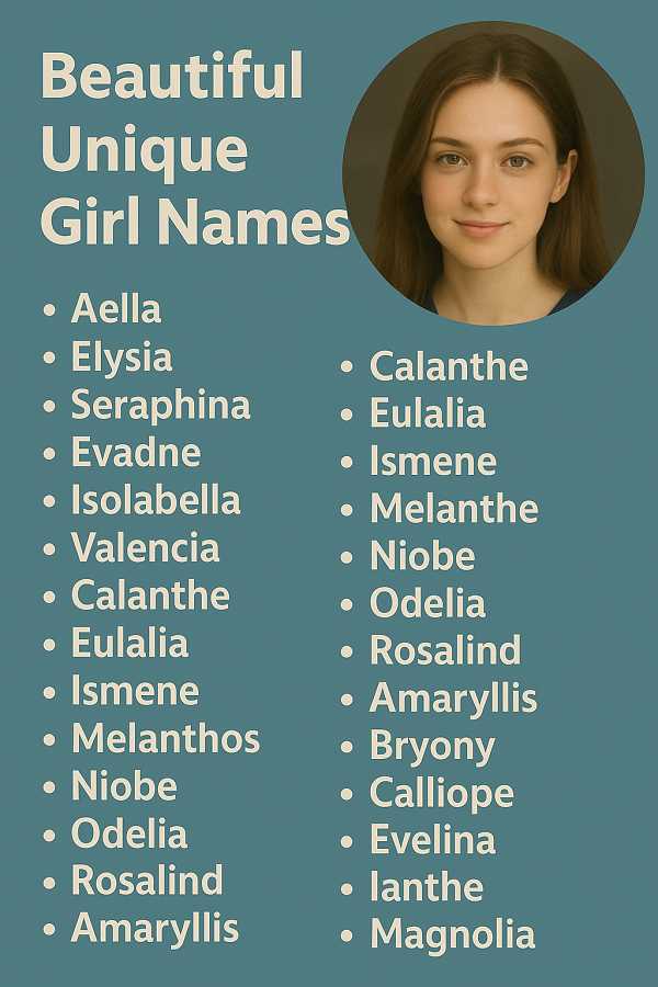 Beautiful Unique Girl Names