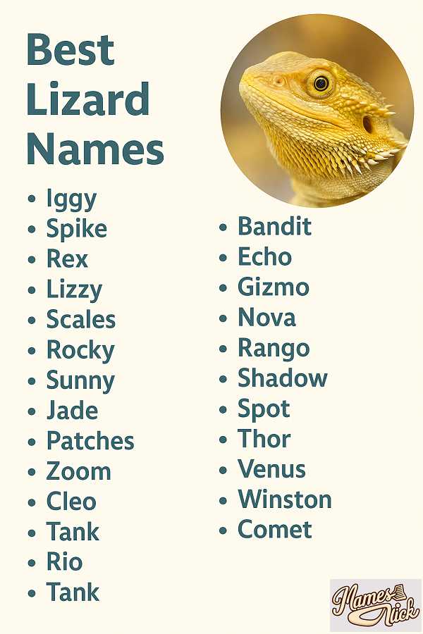 Best Lizard Names