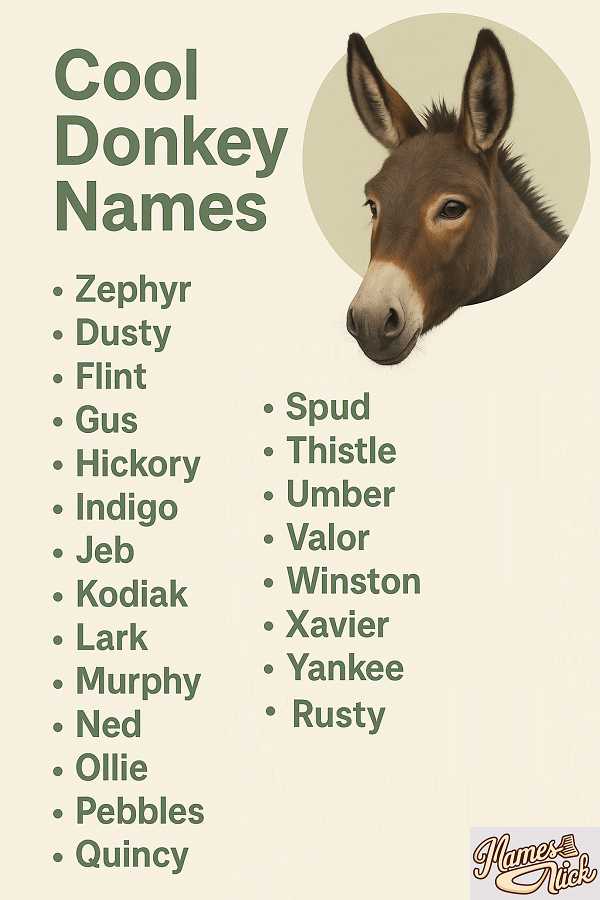 Cool Donkey Names