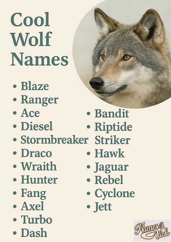 Cool Wolf Names