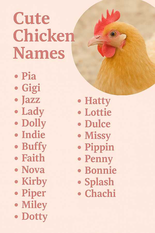Cute Chicken Names