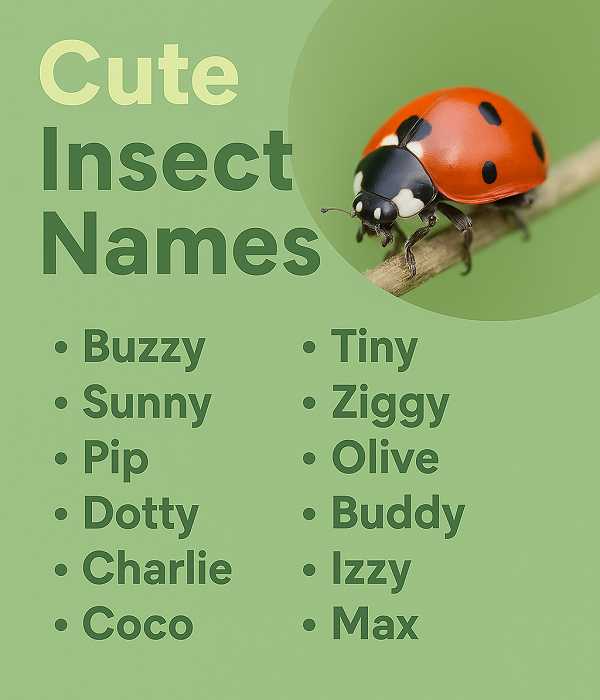 Cute Insect Names
