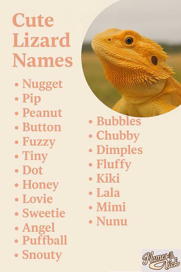 Cute Lizard Names