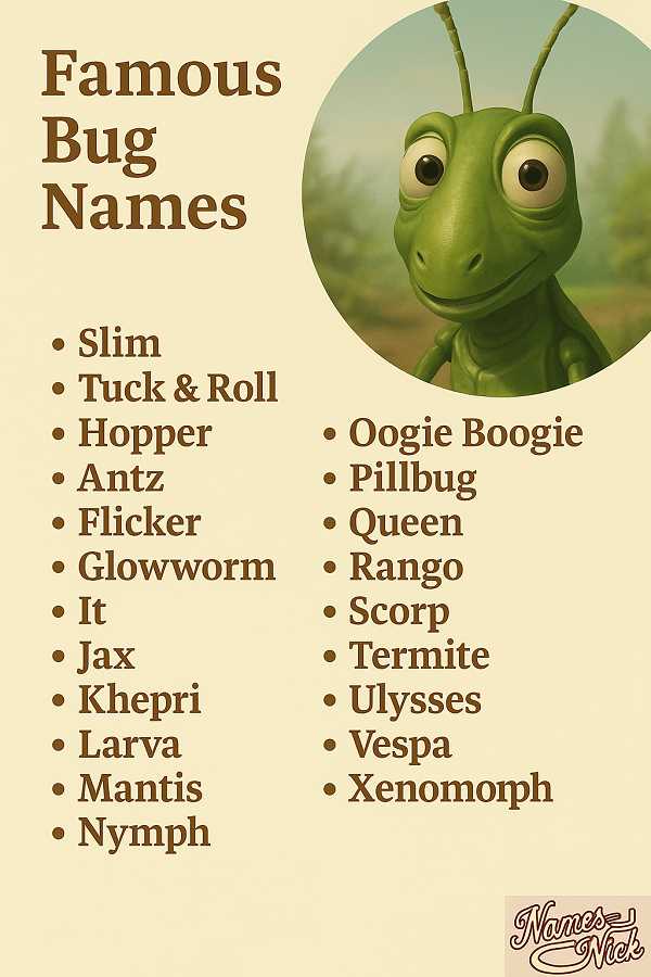 Famous Bug Names
