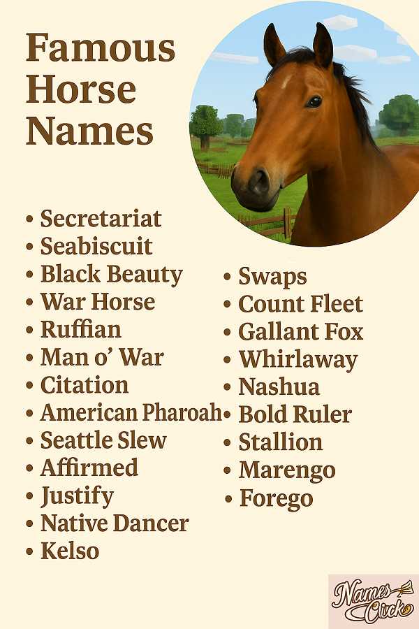 Famous Horse Names