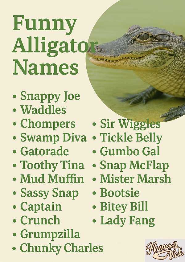 Funny Alligator Names