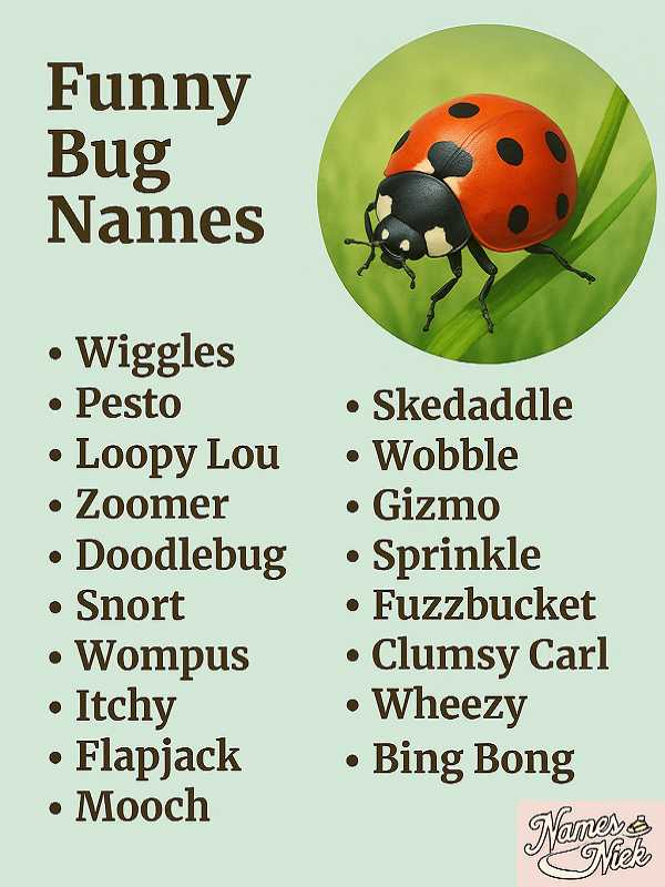 Funny Bug Names