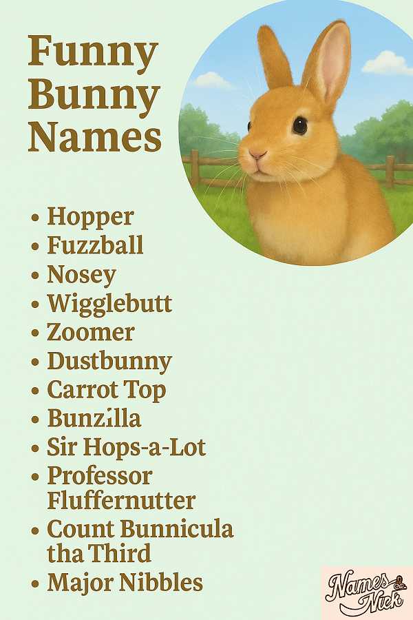 Funny Bunny Names