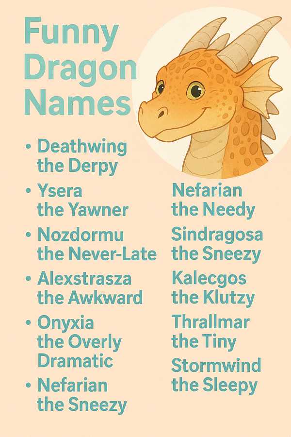 Funny Dragon Names Wow