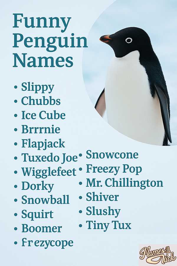 Funny Penguin Names