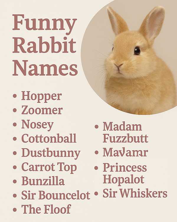 Funny Rabbit Names list