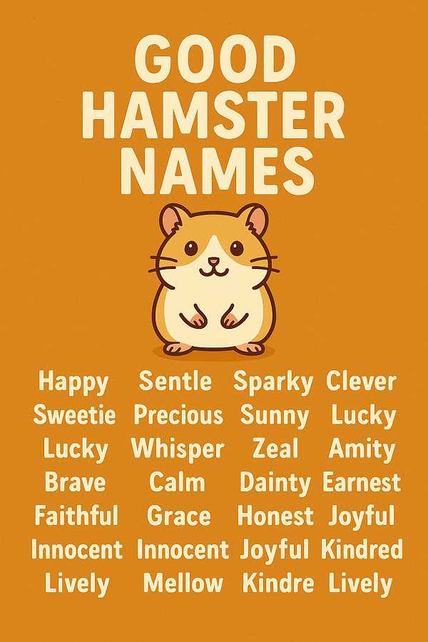 Good Hamster Names