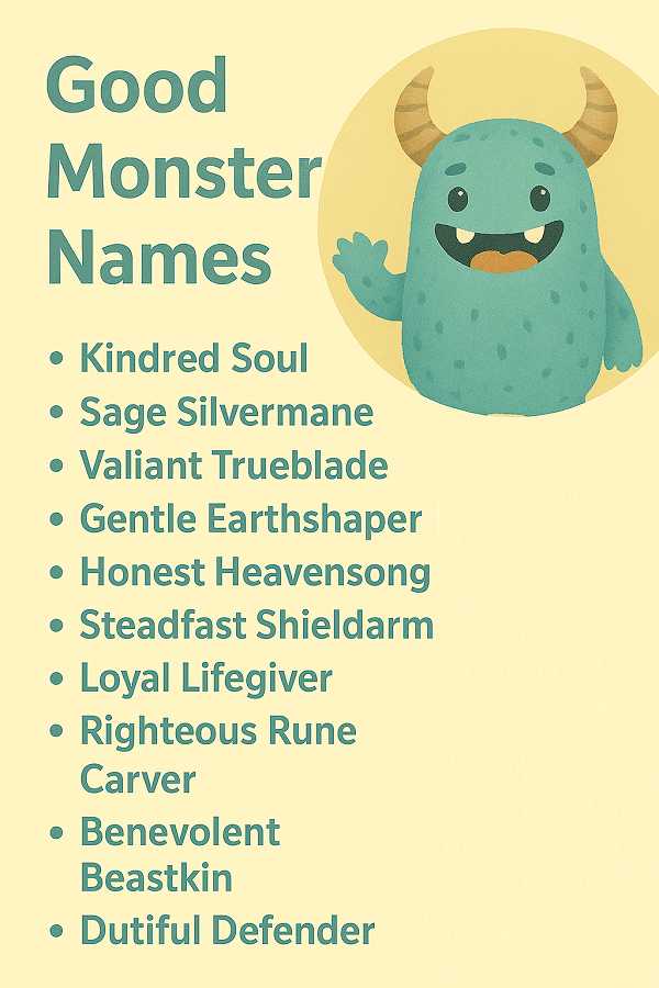 Good Monster Names