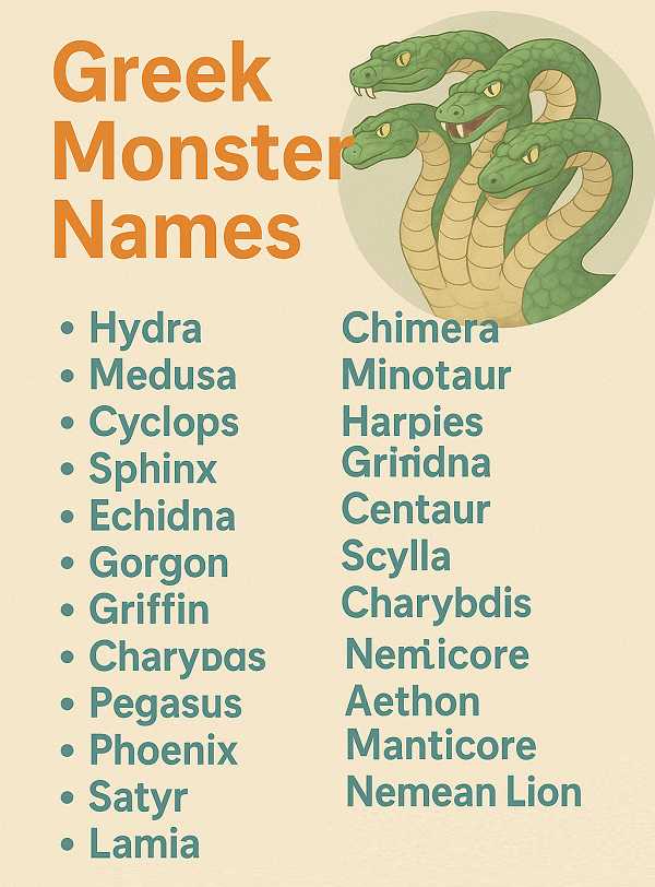 Greek Monster Names