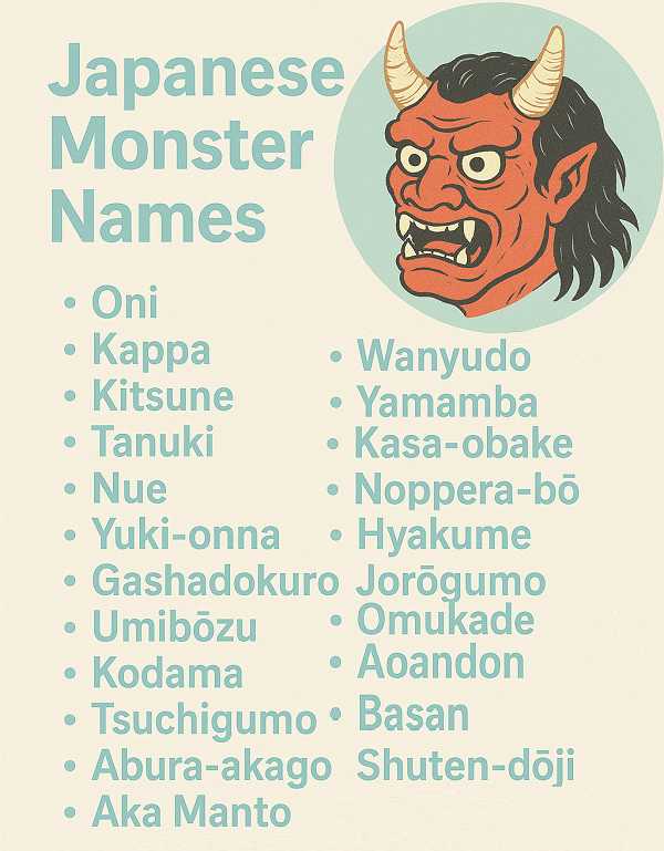 Japanese Monster Names