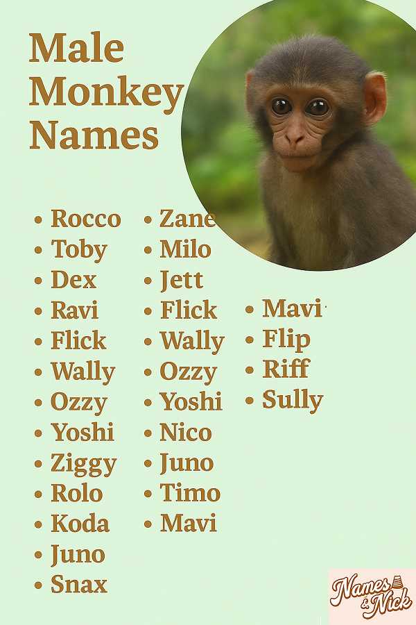 Male Monkey Names