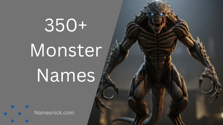 Monster Names