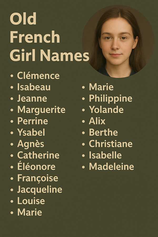 Old French Girl Names
