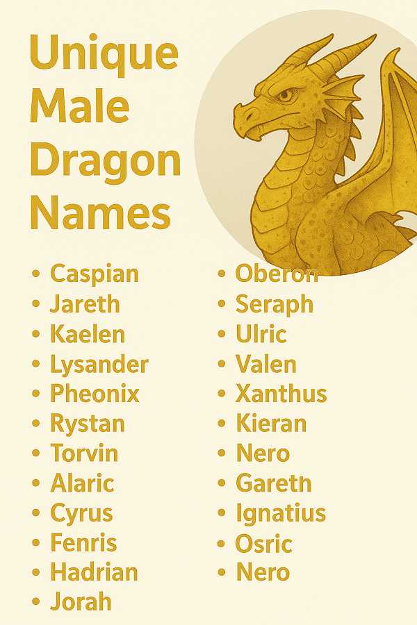 Unique Male Dragon Names