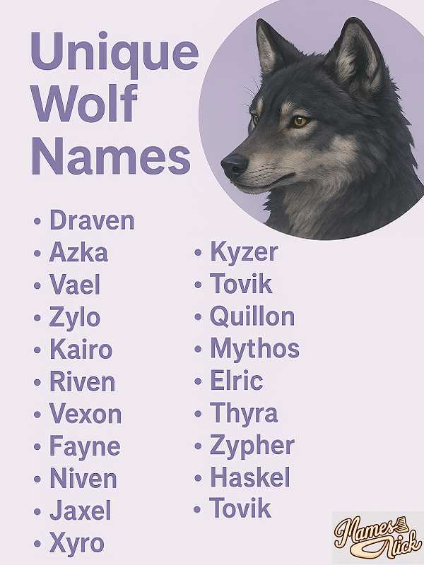 Unique Wolf Names