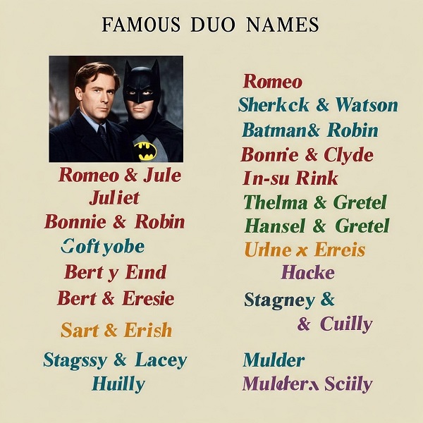Famous Duo Names
